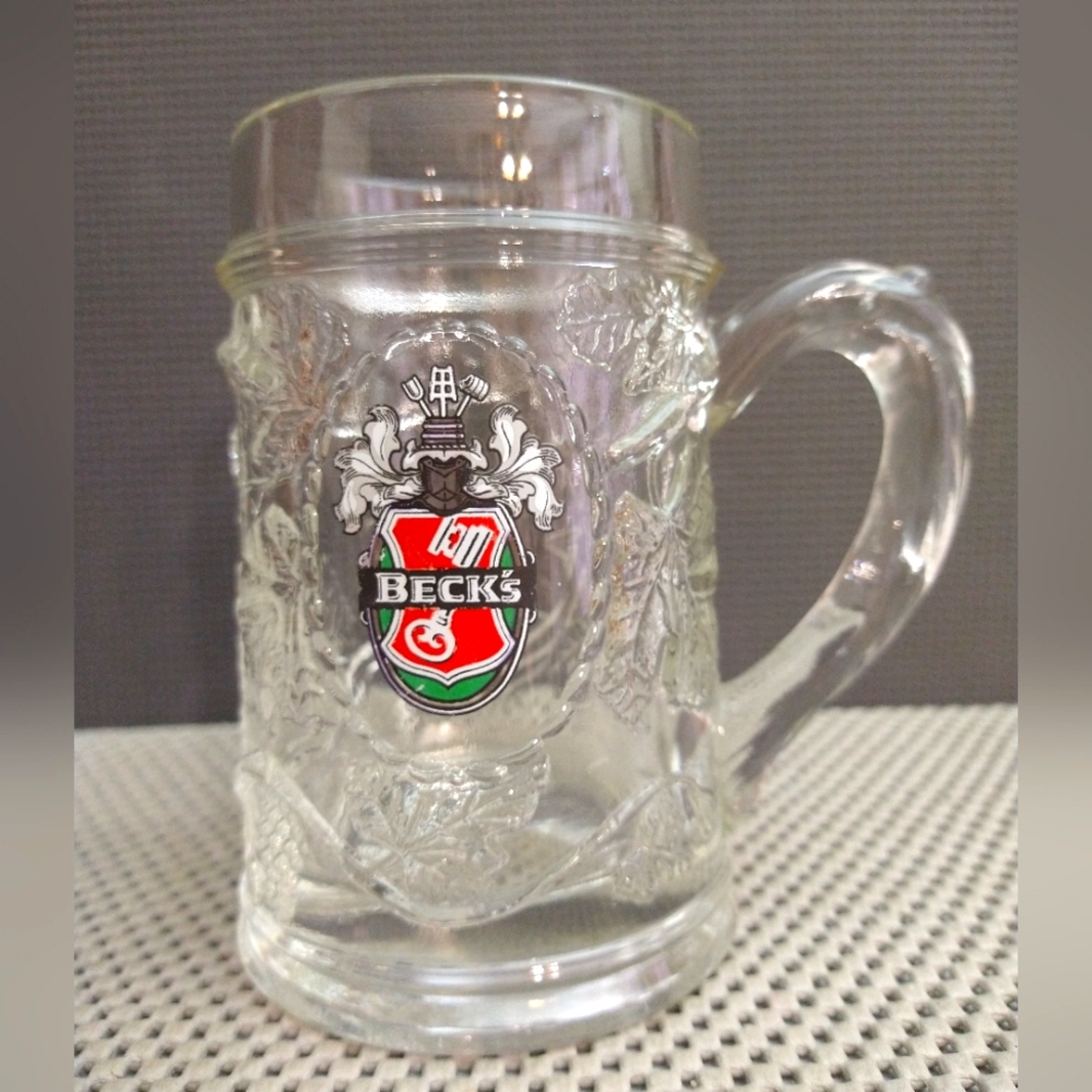 Vintage Beck's Beer Glass Mug